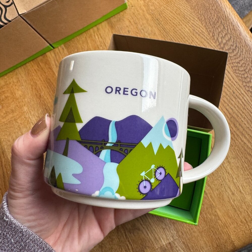 Starbucks You Are Here Collection Oregon Mug NIB - Picture 5 of 9